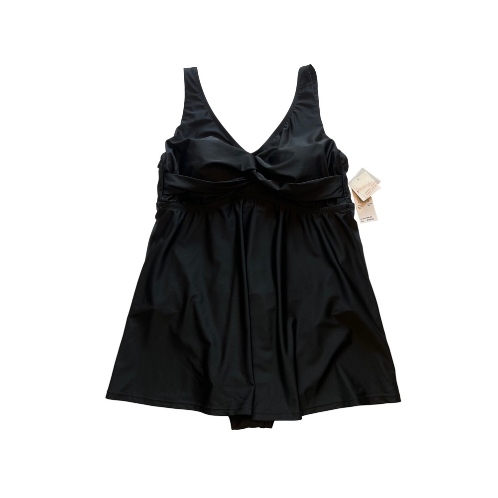 Raisins Curve Black Minimalist Tummy Thinner One Piece Swimsuit NWT Size 20W